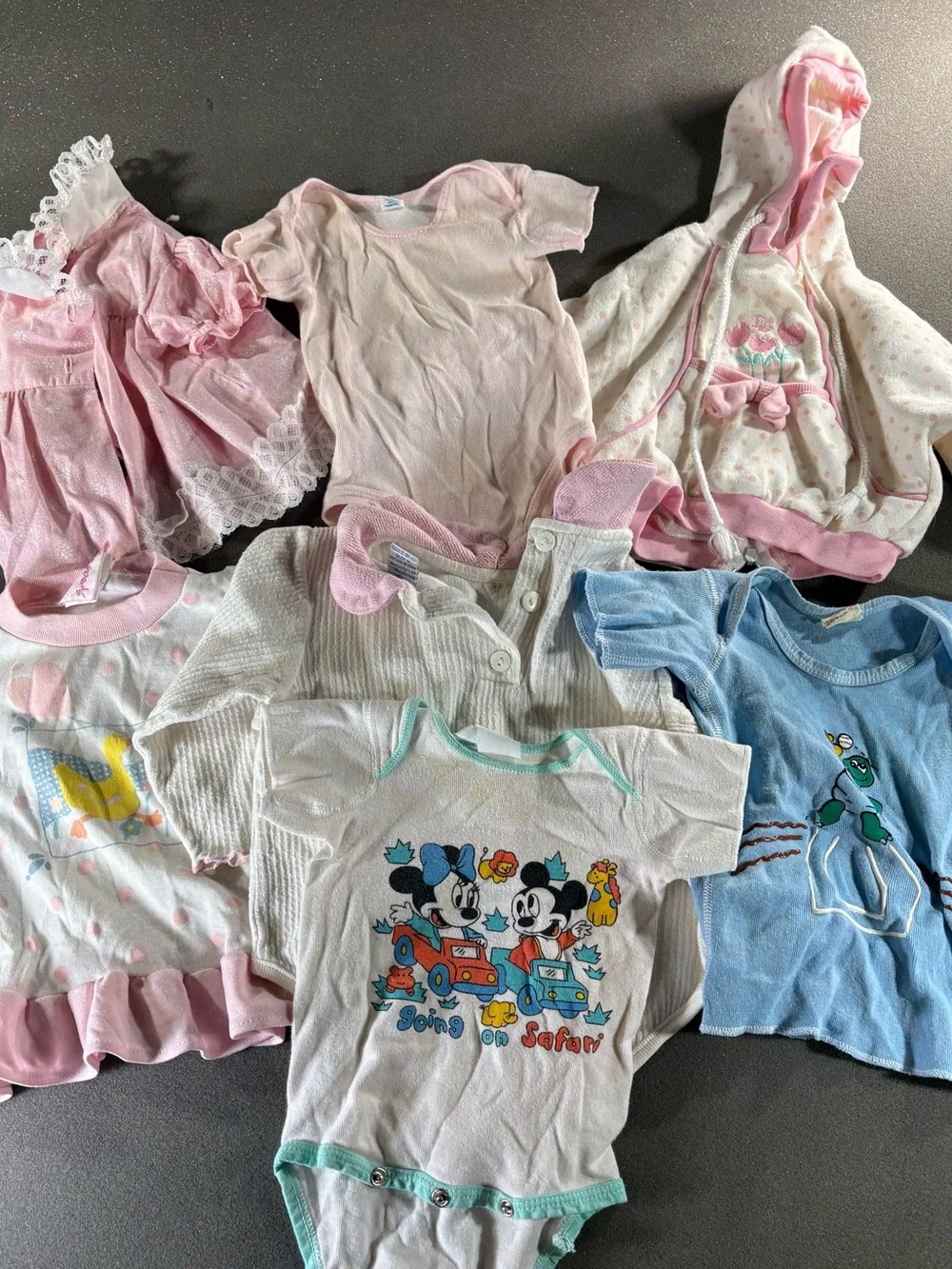 Lot of 19 Vintage 80/90s Baby Clothes 3-6M To 24M Made In USA (READ)